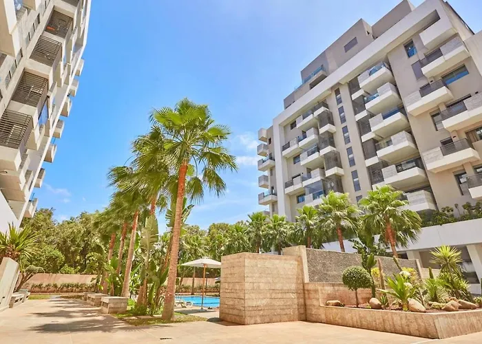 Stylish Studio Pool Access Cfc Casablanca 4